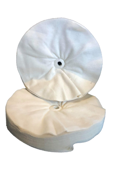 10" 40 Ply Domet Flannel Center-Sewn Buffing Wheel