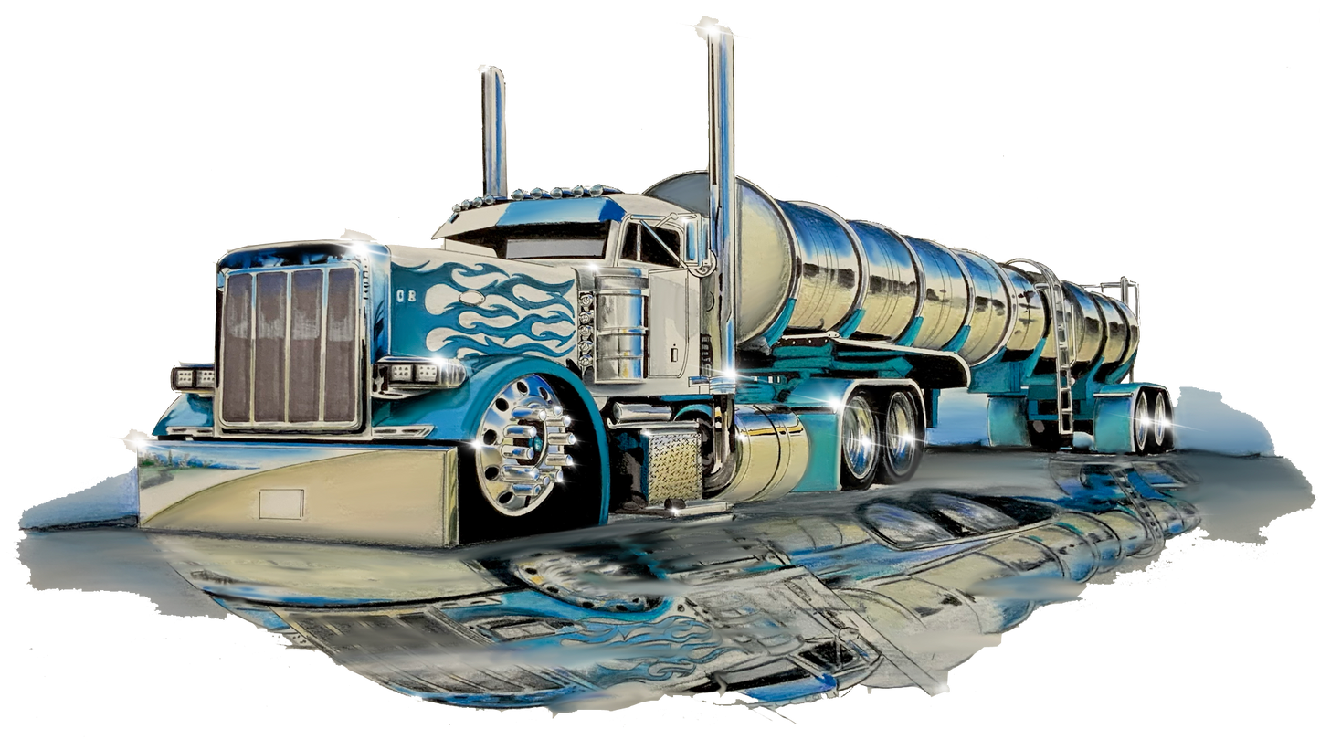 Reflected Flame Truck Shirts and Hoodies