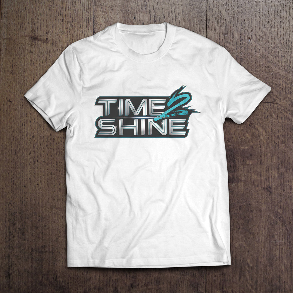 Time 2 Shine Baby Blue Logo Shirts and Hoodies
