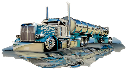 Reflected Flame Truck Shirts and Hoodies